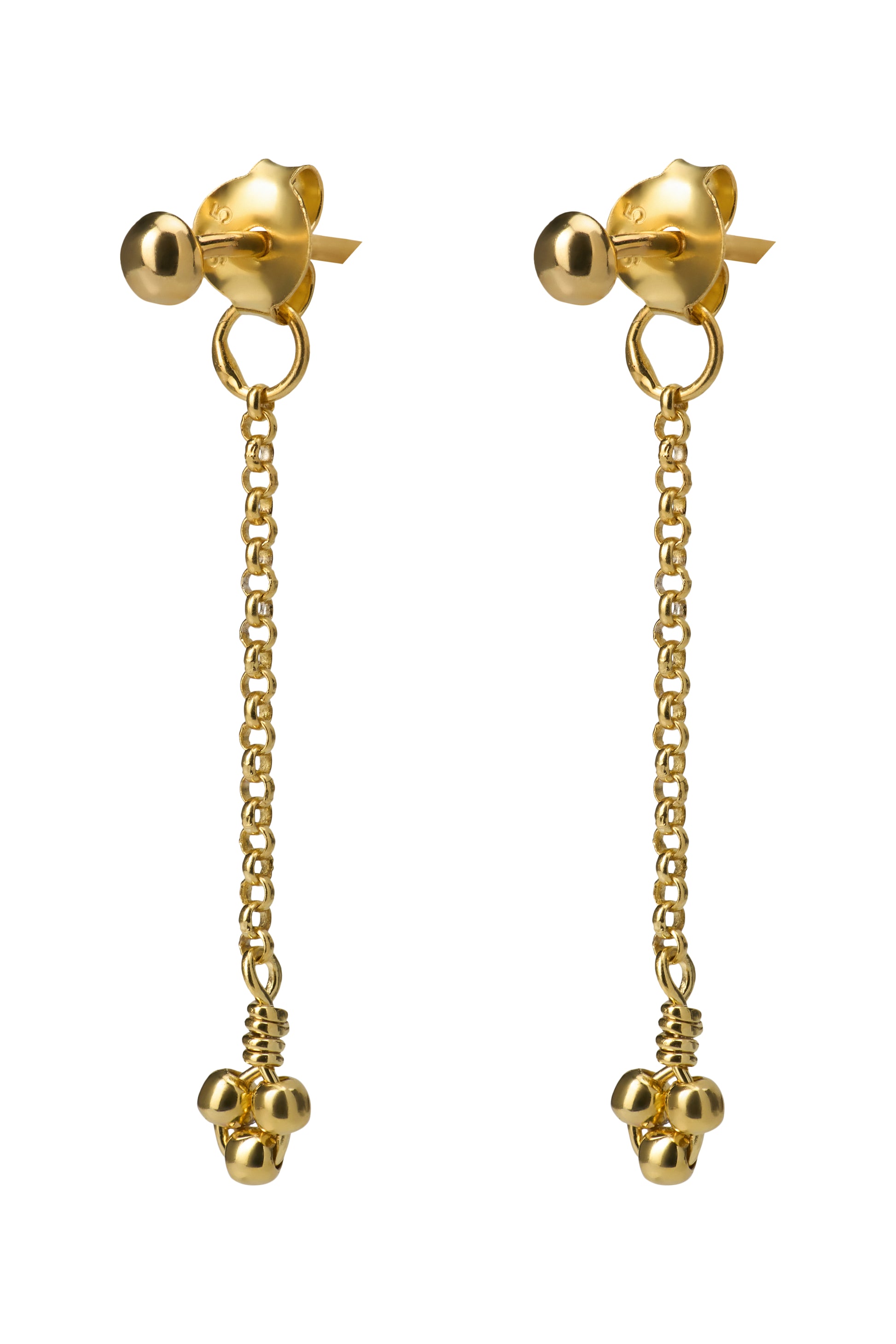 Earring chain dot earring g-p