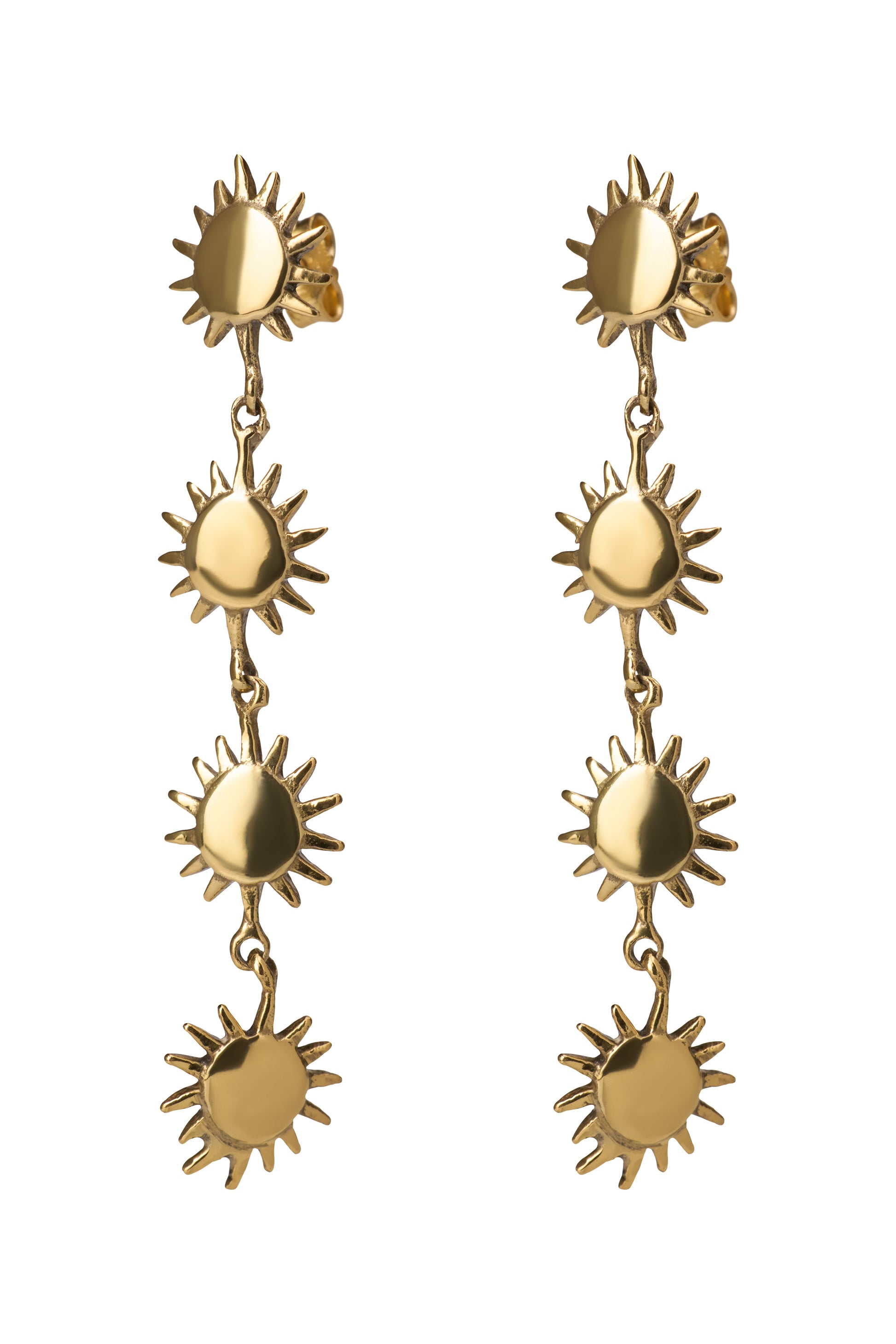 Sun earring long g-p