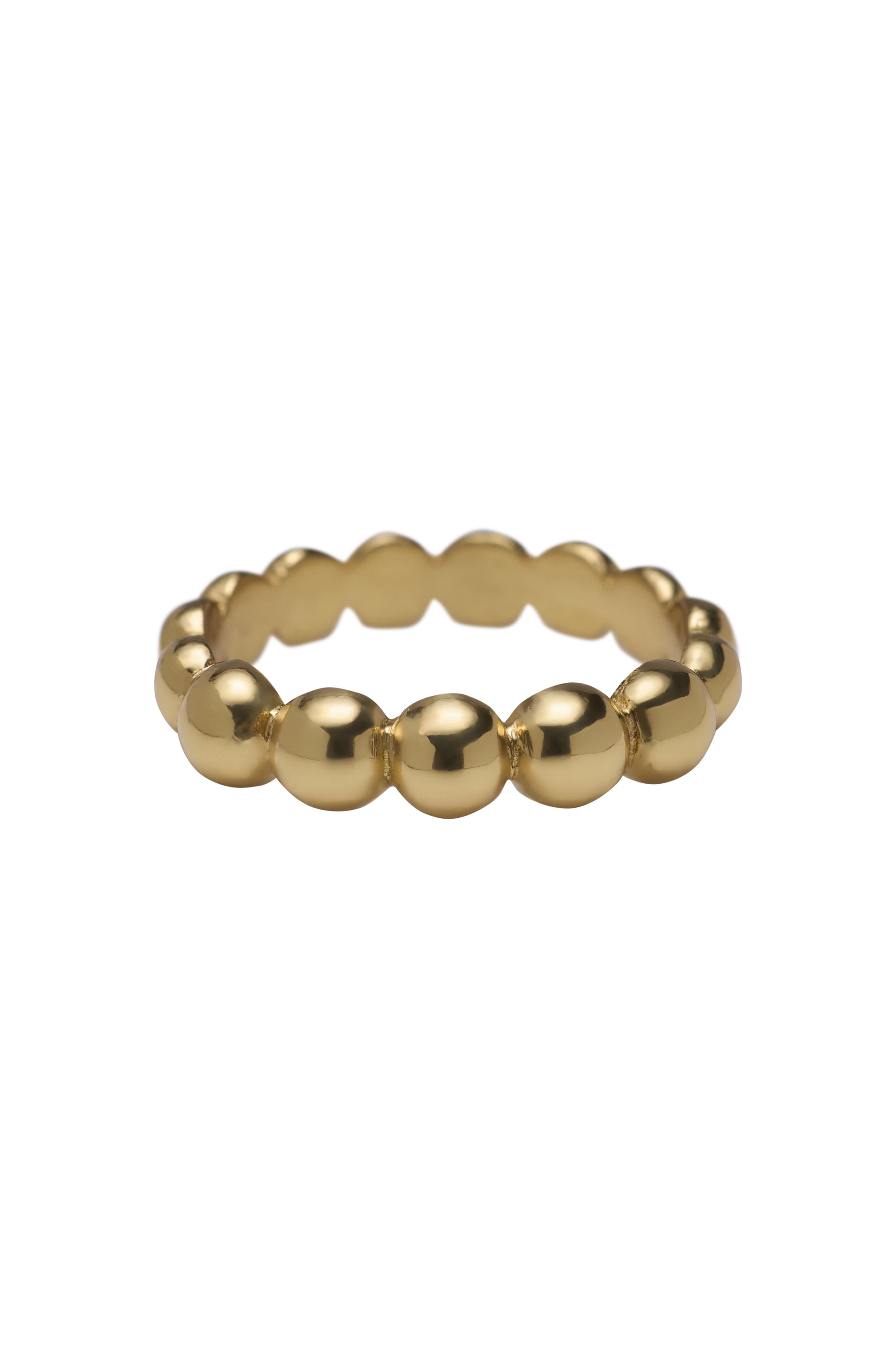 Brass ball ring plain