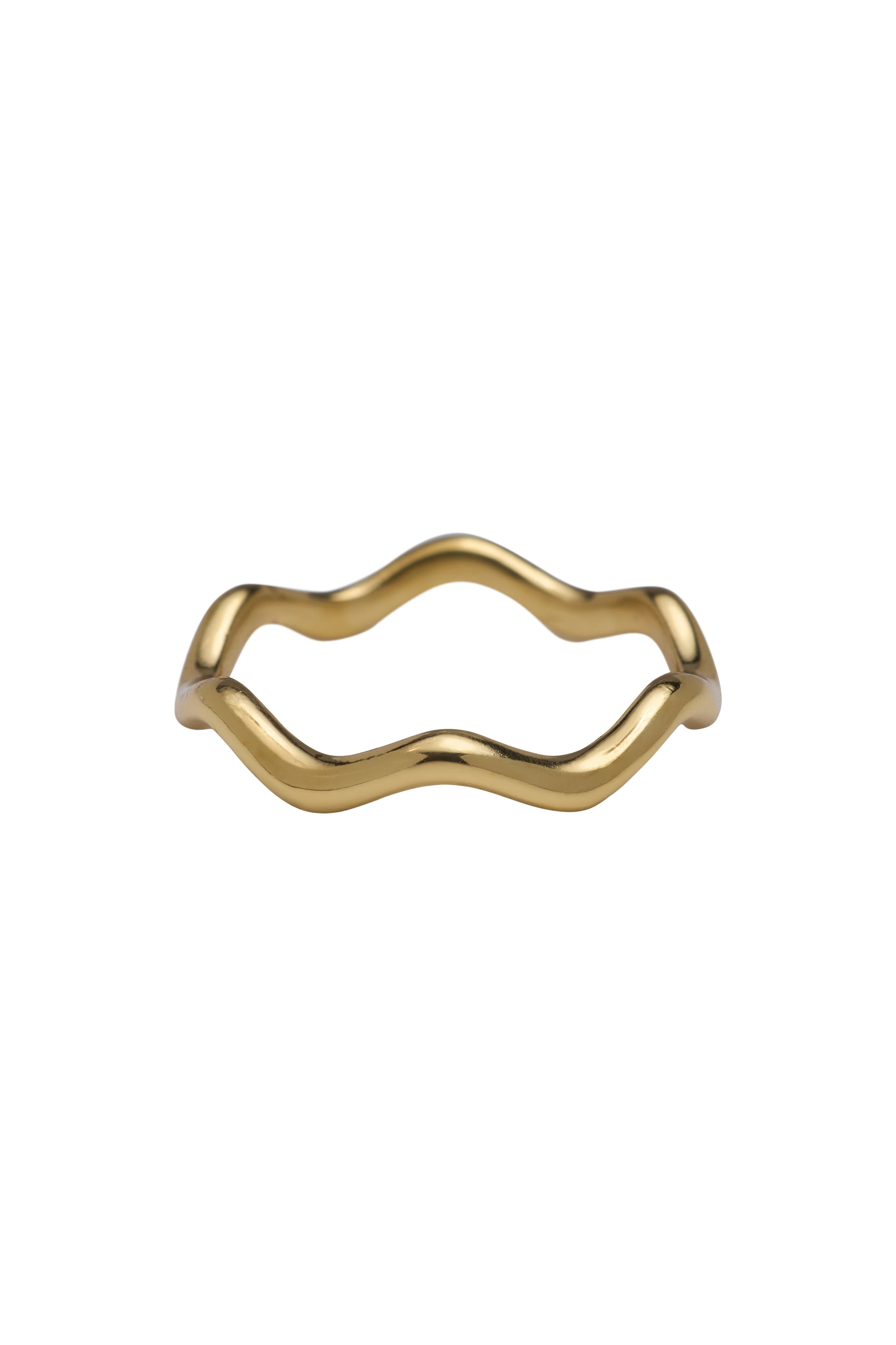 Brass zig zag ring