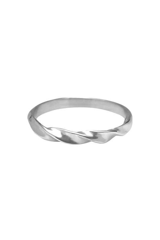 Silver  tiny wave ring