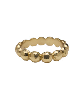 Brass ball ring abstract