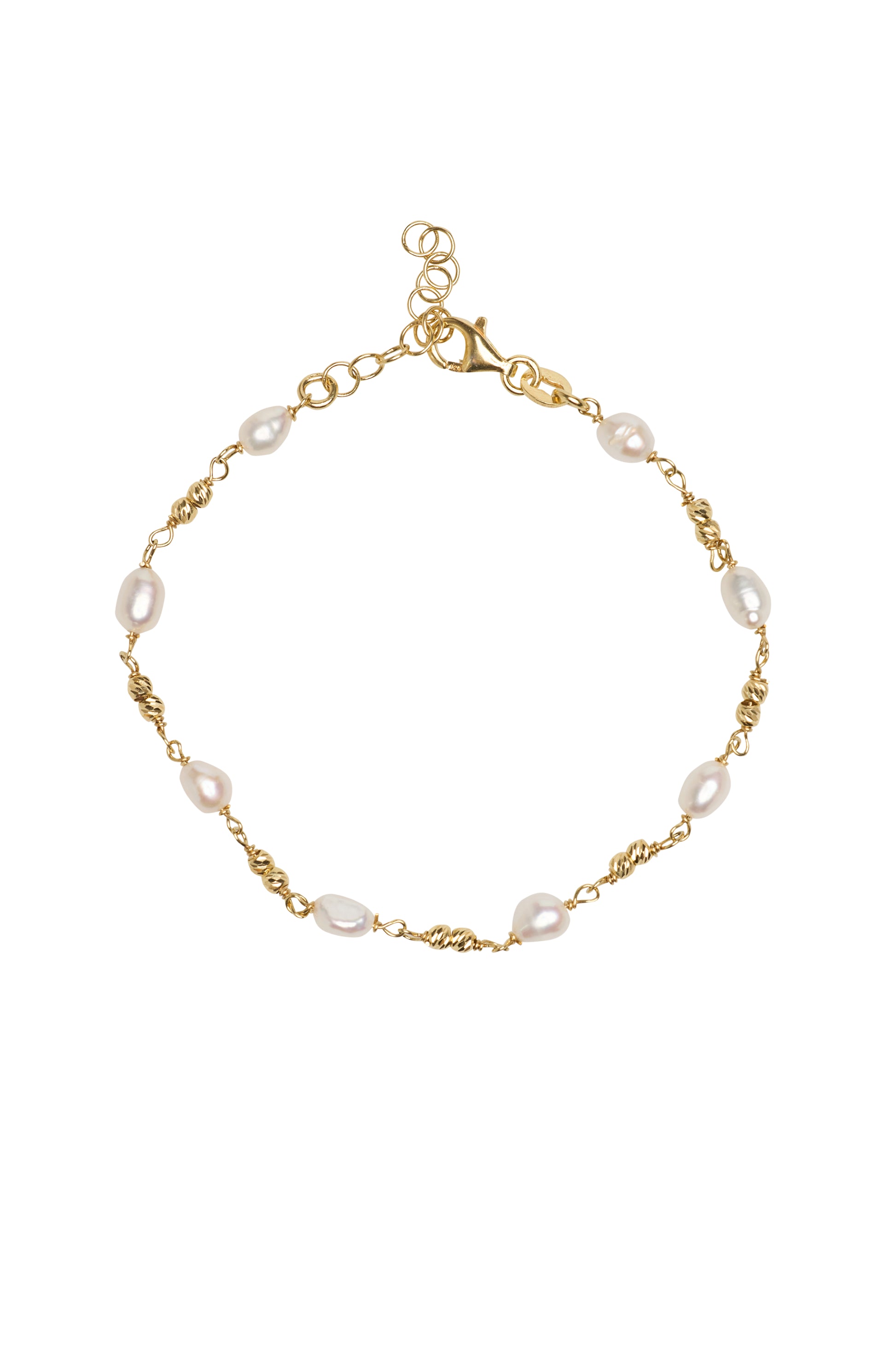 Pearl shiny ball bracelet g-p