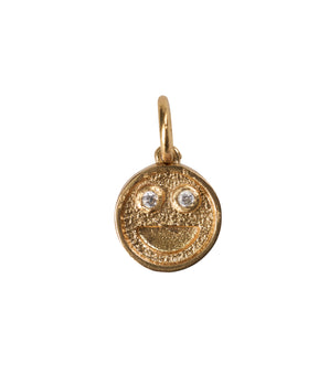 Smile pendant small brass/g-p