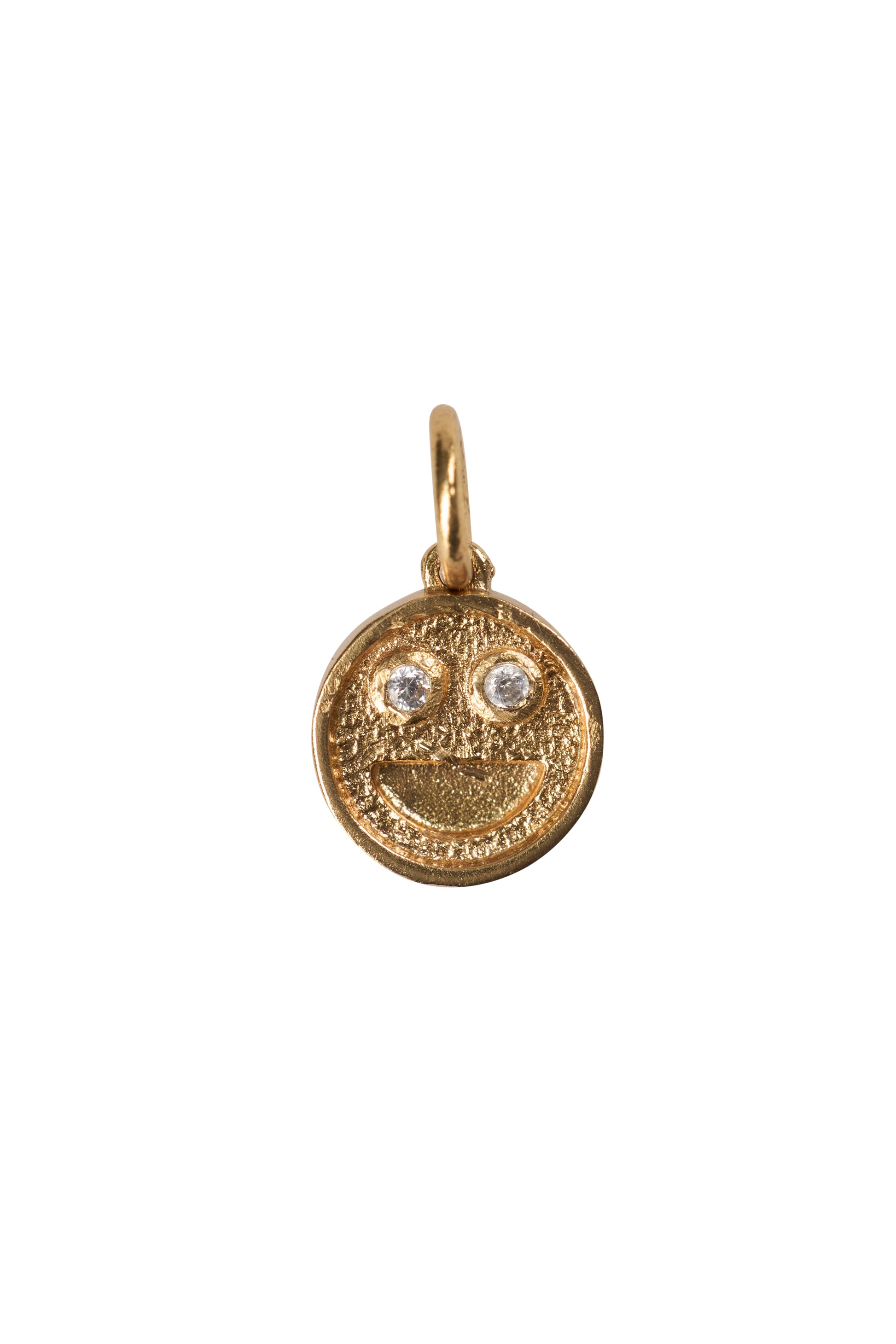 Smile pendant small brass/g-p