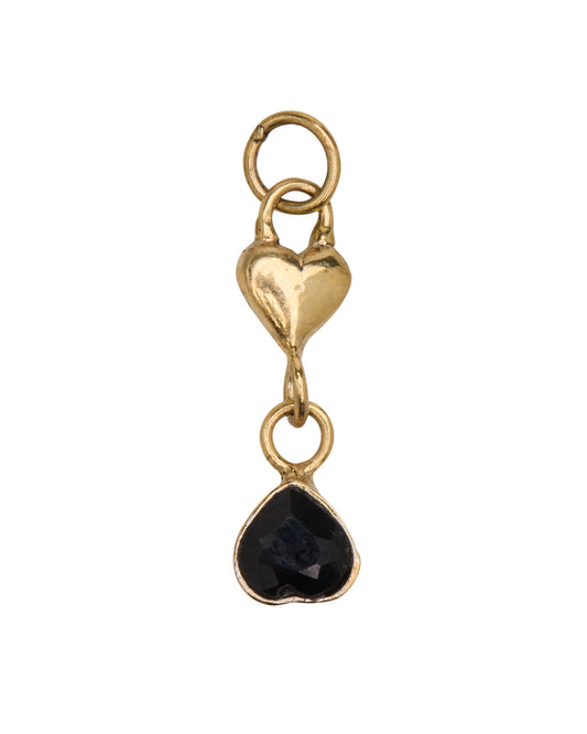 Pendant onyx heart stone g-p
