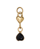 Pendant onyx heart stone g-p