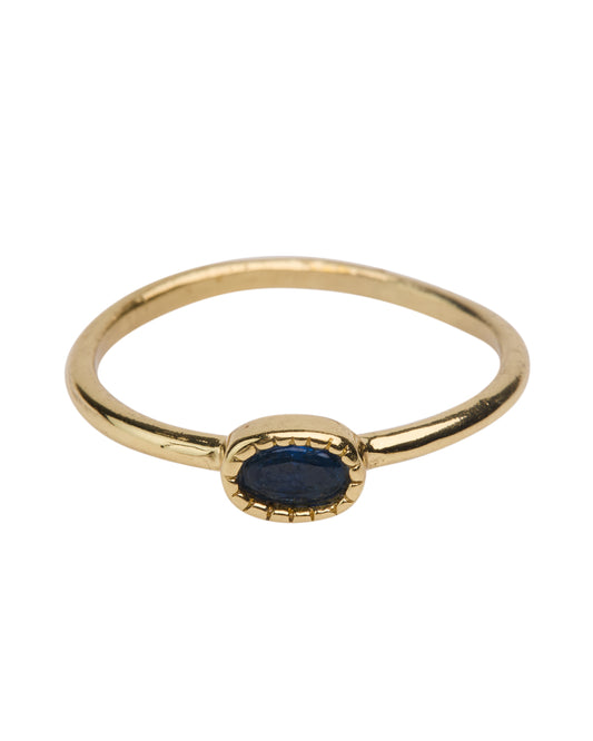 Brass ring side oval