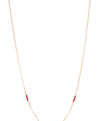 Necklace red stone g-p