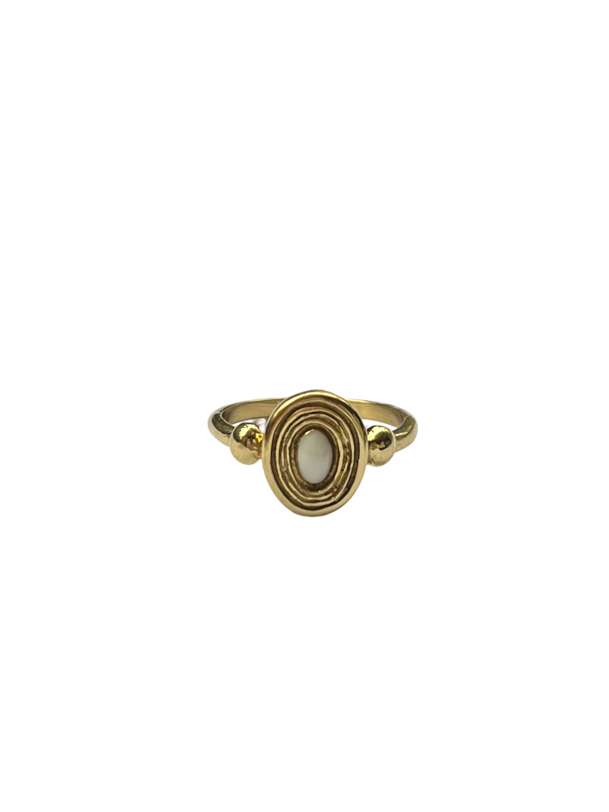 Brass ring oval