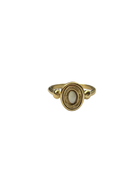 Brass ring oval