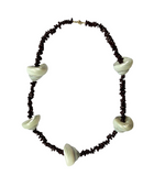 Hematite shell necklace g-p