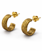Wire earring brass/ g-p