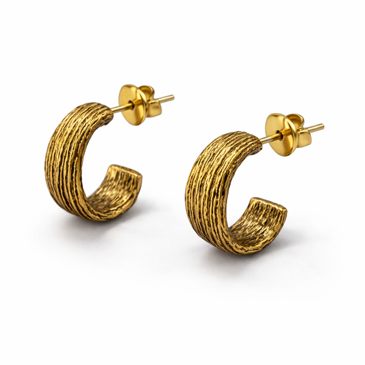 Wire earring brass/ g-p