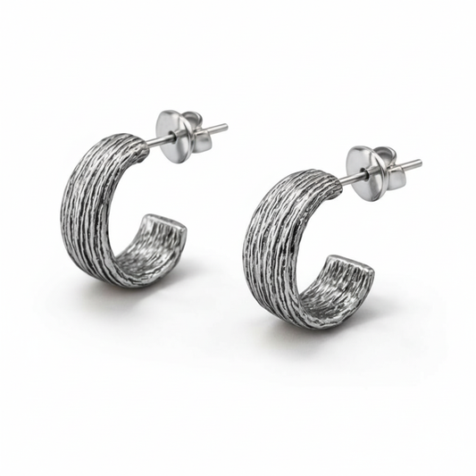 Wire earring brass/ s-p