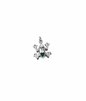 Charm frog brass/ s-p
