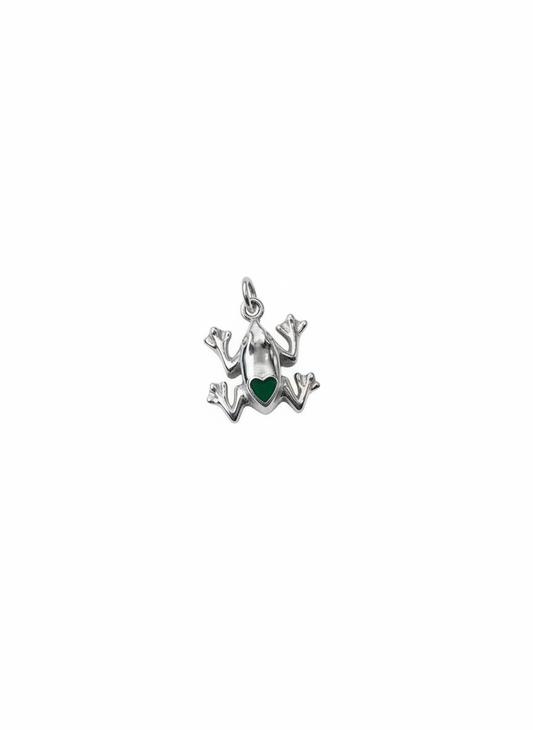 Charm frog brass/ s-p