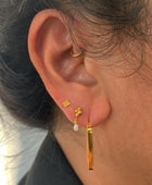 Earring Hypatia brass/ g-p