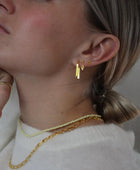 Earring Hypatia brass/ g-p