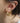 Earring tag hammered brass/g-p