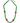 Green/red flower necklace