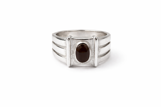 Brown signet ring s-p