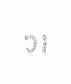Stud dots hoop brass/ s-p