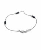 Silver bracelet blue stone