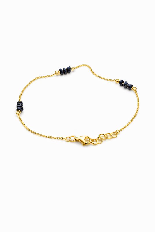 Bracelet blue stone g-p