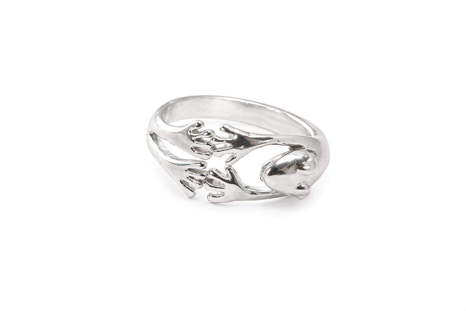 Frog ring brass/ s-p