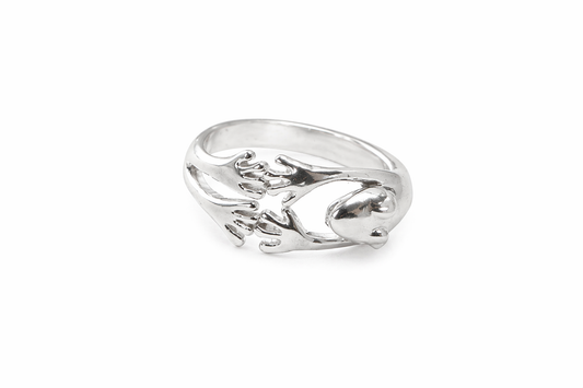Frog ring brass/ s-p