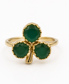 Clover dark green resin