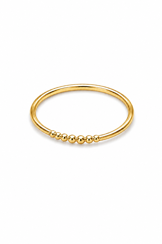 Brass tiny dot ring