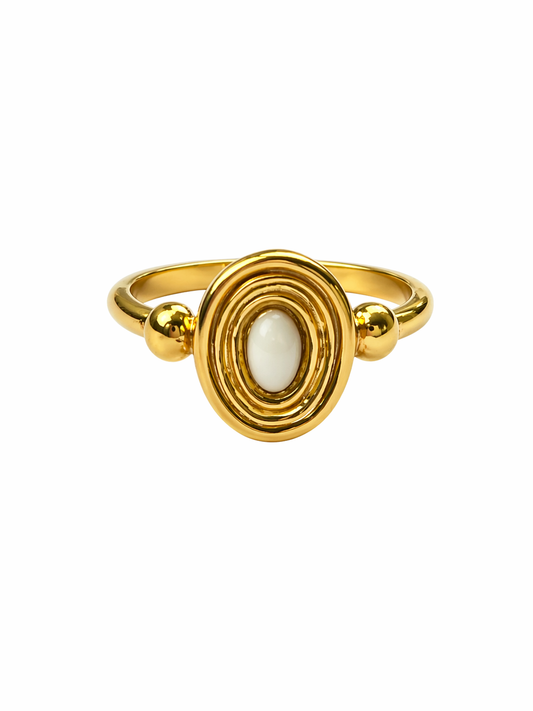 Brass ring oval