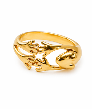 Brass frog ring