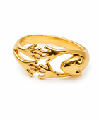 Brass frog ring