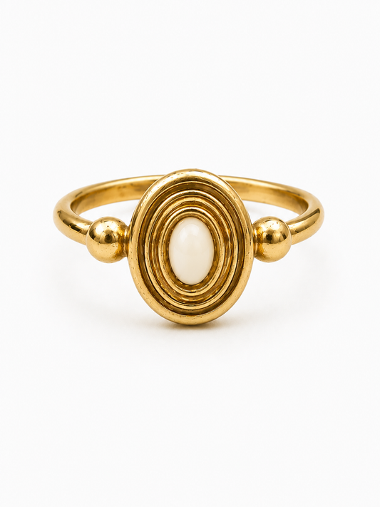 Brass ring oval