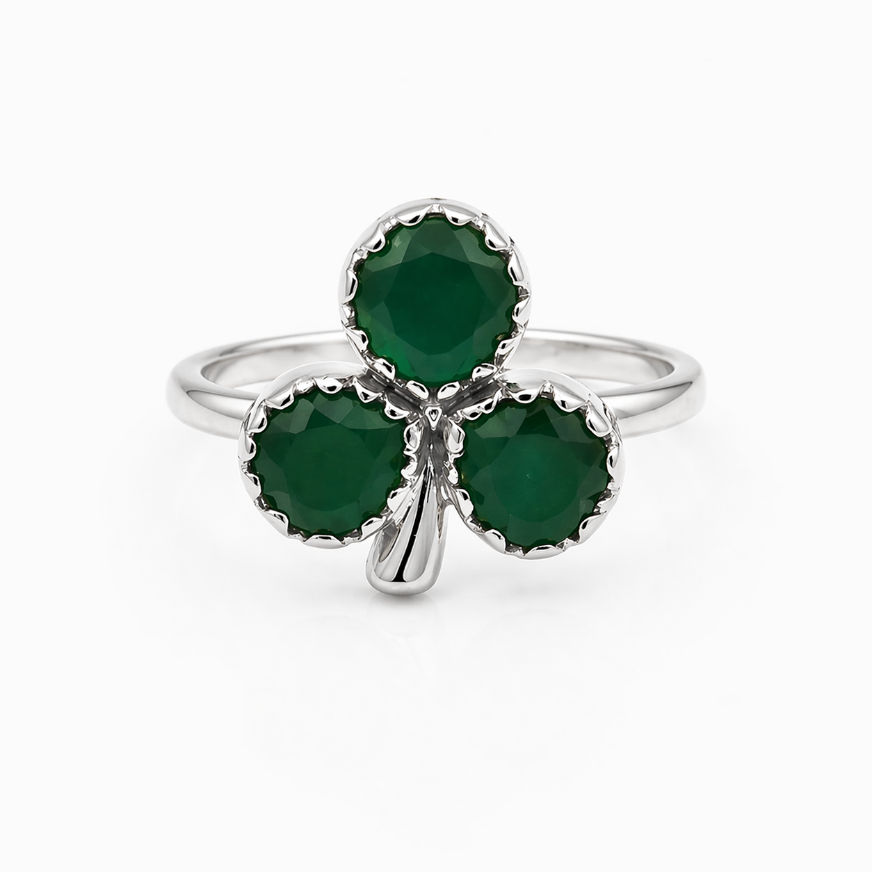 Clover dark green resin brass/ s-p