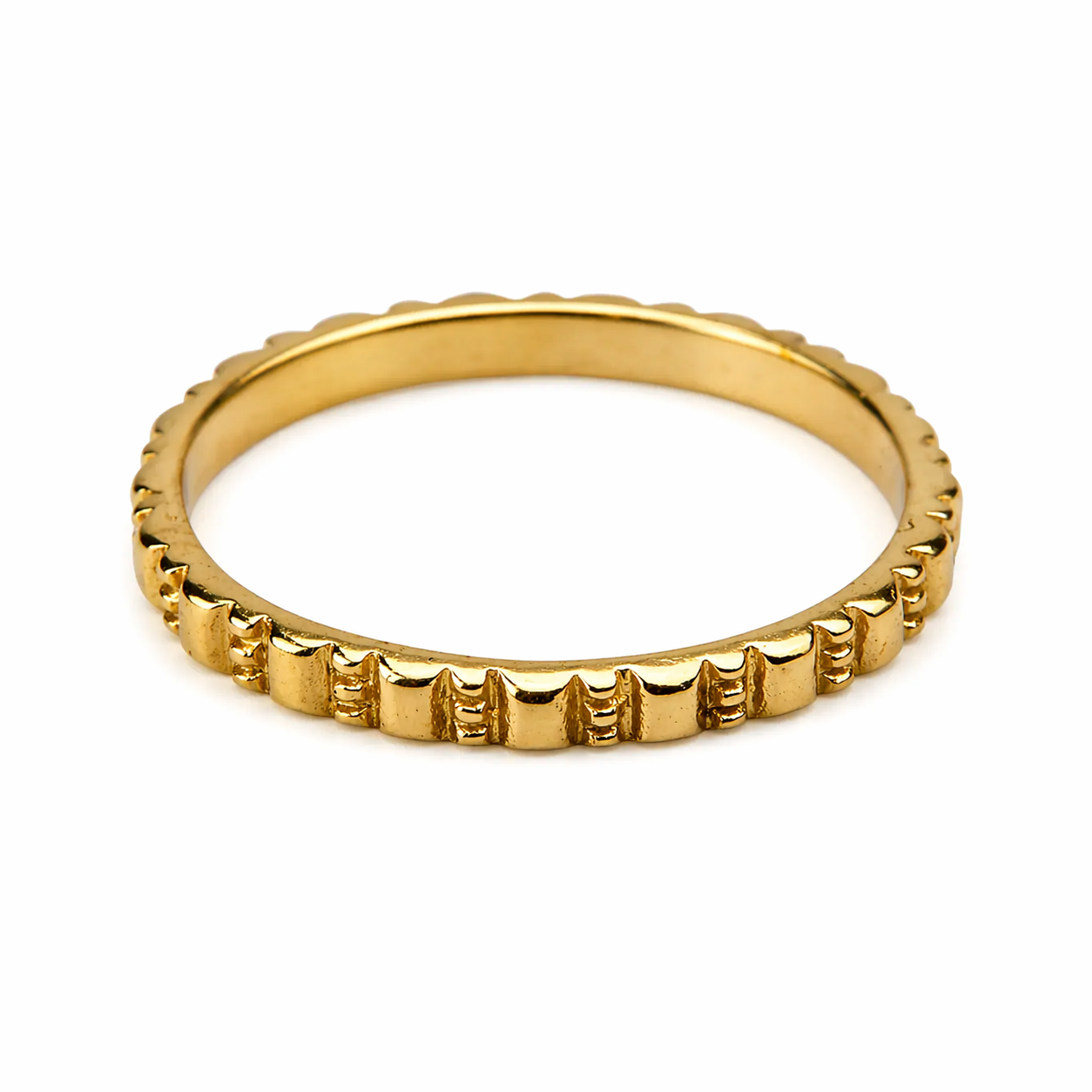 Brass bubble ring