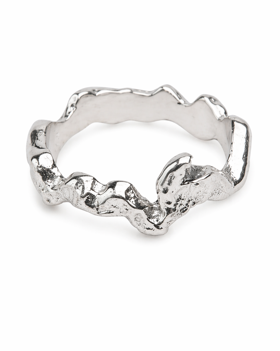 Silver shape ring
