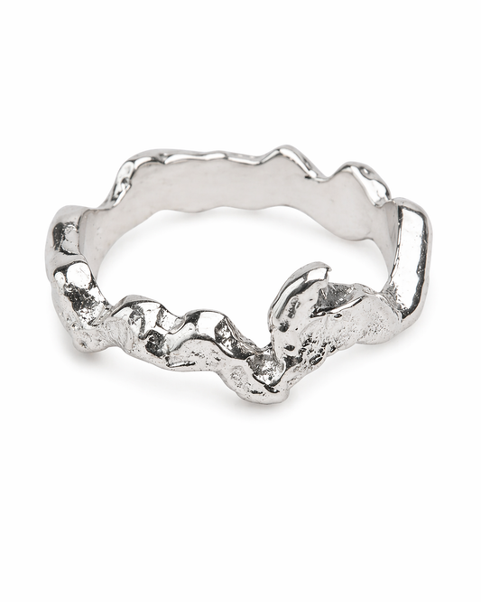 Silver shape ring