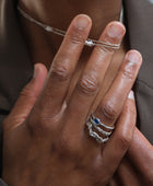 Silver shape ring