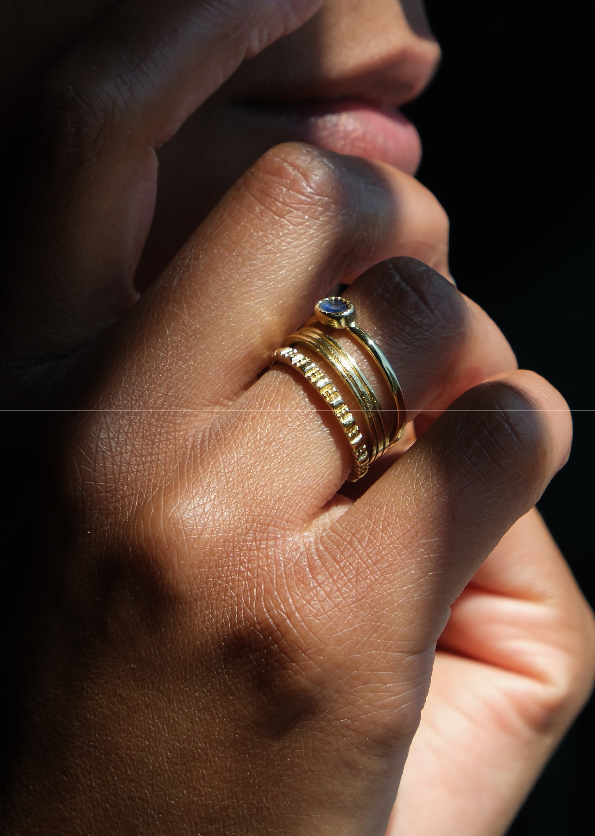 Brass ring side oval