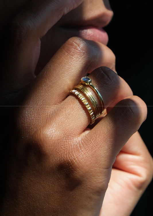 Brass ring side oval