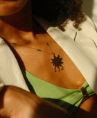 Big sun pendant brass/ g-p