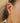 Brown stone hoop earring g-p