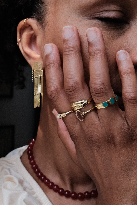 Oorbellen - Egypt - Gold plated