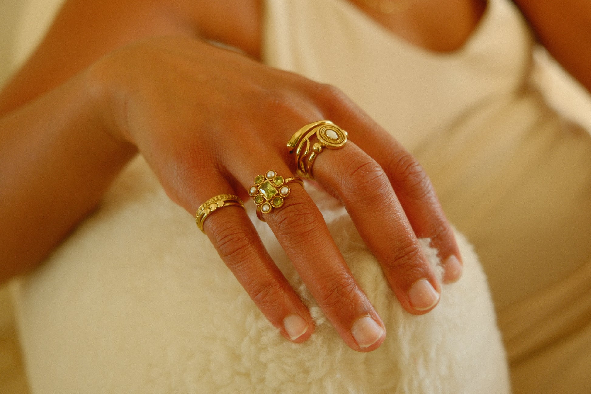 Brass ring oval