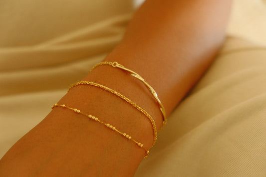 Bracelet twisted bone g-p