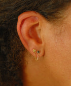 Clover chain earring g-p per piece